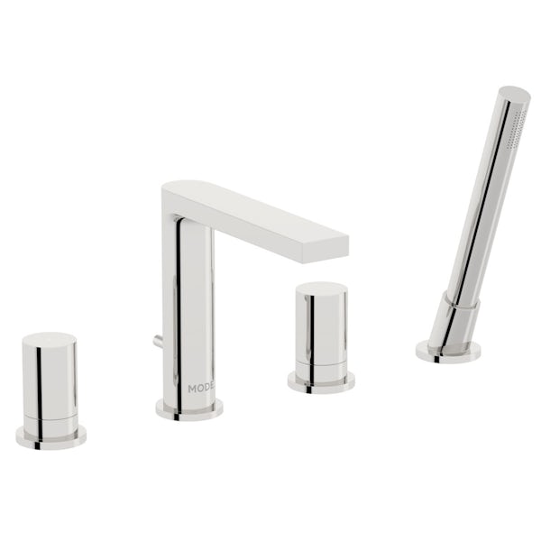 Mode Heath basin and 4 hole bath shower mixer tap pack