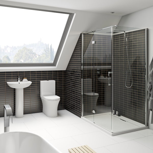 Hardy bathroom suite with 8mm enclosure 1200 x 800