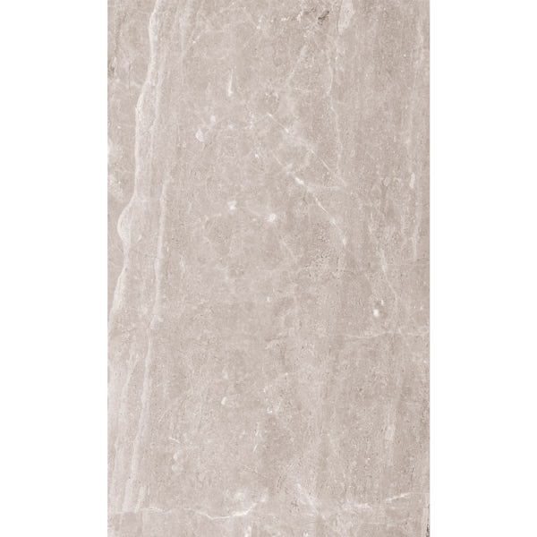 British Ceramic Tile Earth marble effect grey matt tile 298mm x 498mm