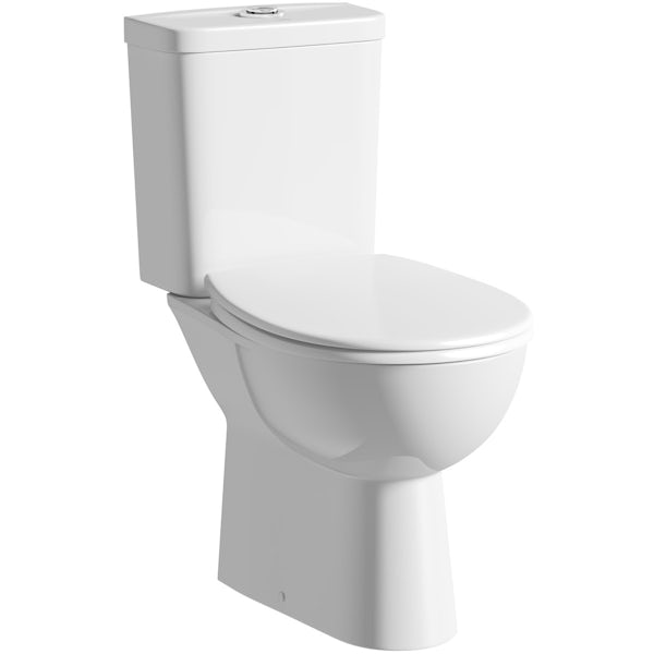 Grohe Bau cloakroom suite with full pedestal basin 600mm