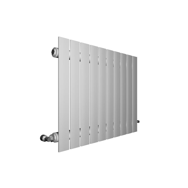 The Heating Co. Bonaire white single horizontal flat panel radiator