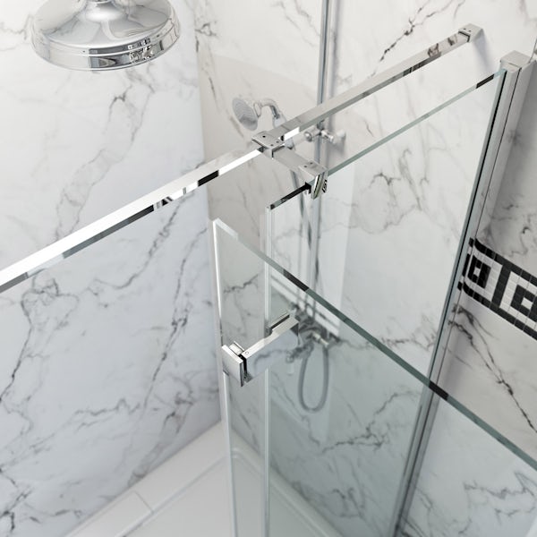 The Bath Co. Beaumont traditional 8mm hinged shower door