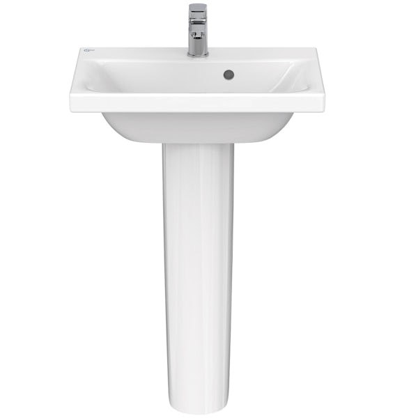 Ideal Standard Concept Space 1 tap hole full pedestal basin 550mm