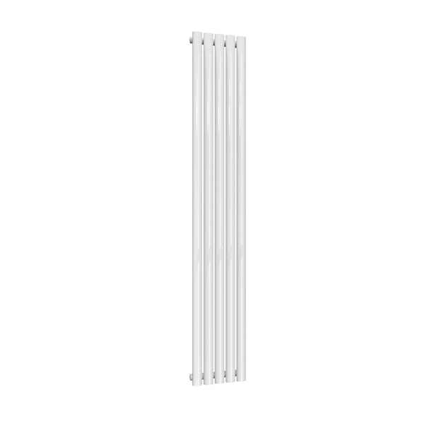 Reina Neval white single vertical aluminium designer radiator
