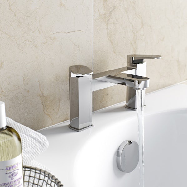 Mode Burton complete right hand shower bath suite
