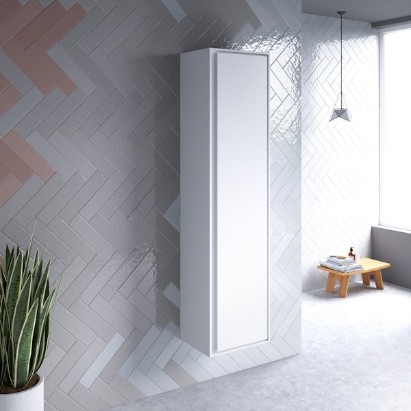 Ideal Standard Concept Air gloss and matt white wall cabinet