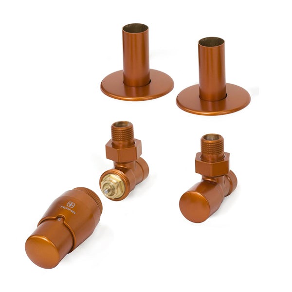 Terma Royal TRV true copper angled valves
