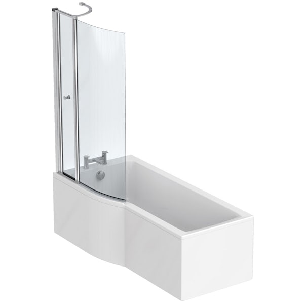 Ideal Standard Concept Air complete left hand white furniture and shower bath suite 1700 x 800