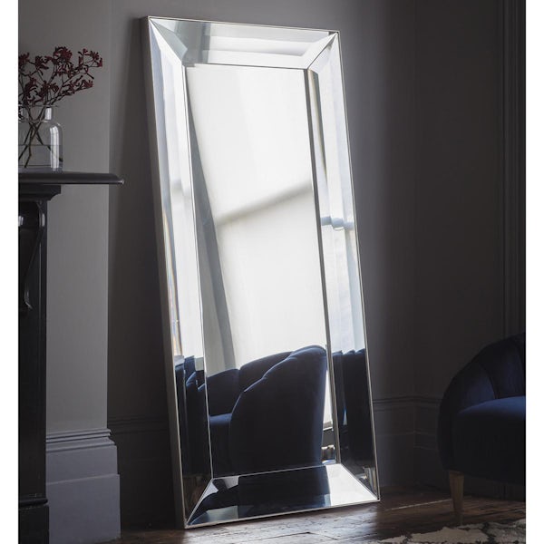 Accents Ferrara bevelledsilver  leaner mirror 1825 x 915mm