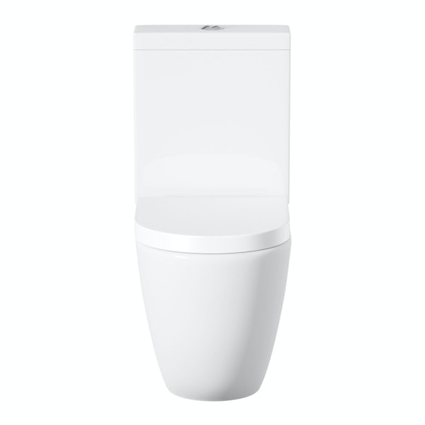 Mode Harrison comfort height close coupled toilet with soft close seat