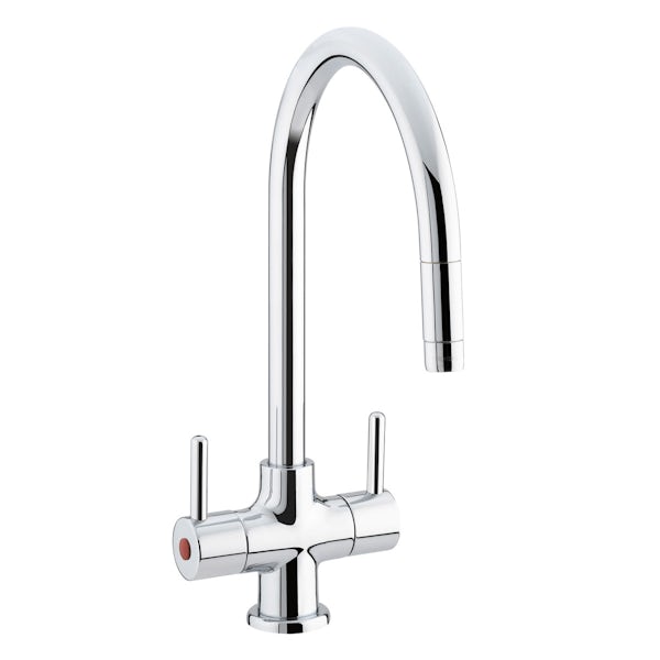 Bristan Beeline kitchen tap with pull out spout