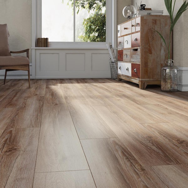 Bois chestnut brown laminate flooring 8mm