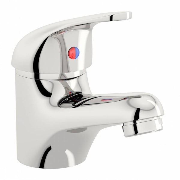 Clarity 1 tap hole full pedestal basin 540mm with tap