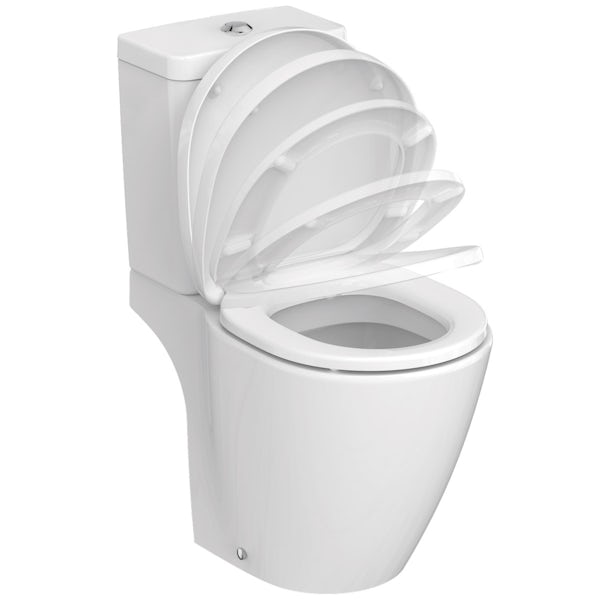 Ideal Standard Concept Space compact close coupled toilet with soft close seat