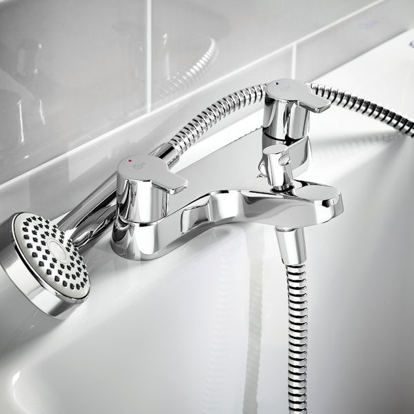 Ideal Standard Calista two taphole deck mounted dual control bath shower mixer