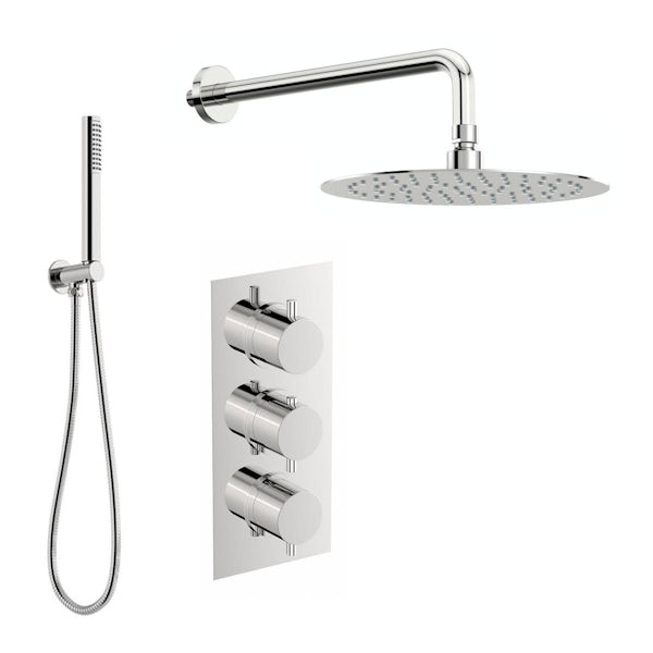 Mode Harrison triple thermostatic shower set with round handset
