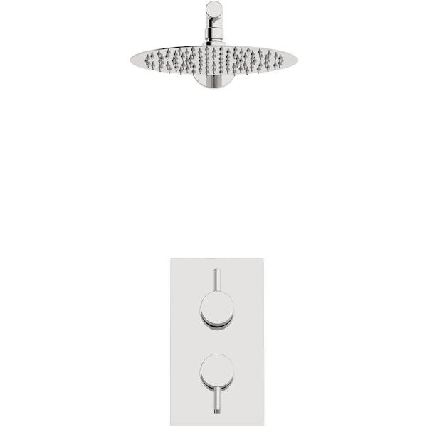 Orchard Eden thermostatic round concealed shower valve and head set