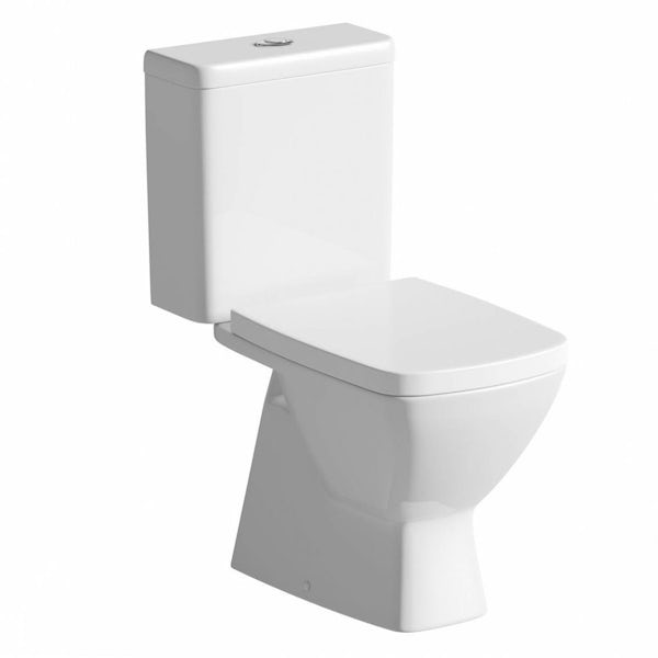 Mode Cooper toilet and semi pedestal basin suite