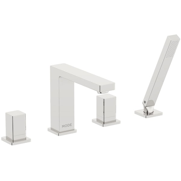 Mode Austin high rise basin and 4 hole bath shower mixer tap pack