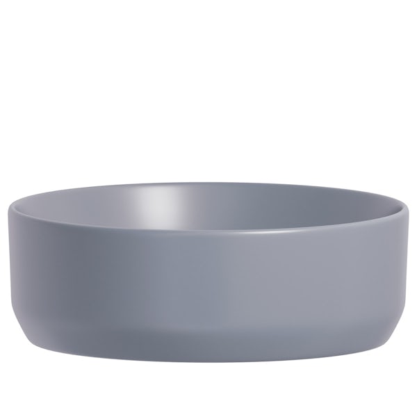 Mode Orion lilac grey coloured countertop basin 355mm