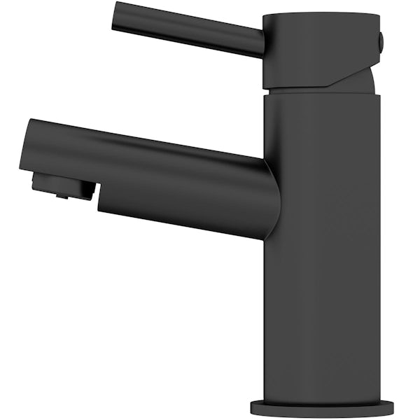 Orchard Eden black basin and freestanding bath shower mixer tap pack