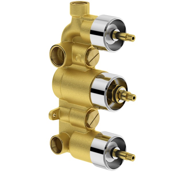 The Bath Co. Dulwich triple thermostatic shower valve with diverter