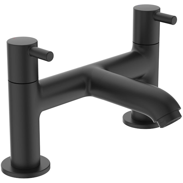 Ideal Standard Ceraline silk black bath mixer tap