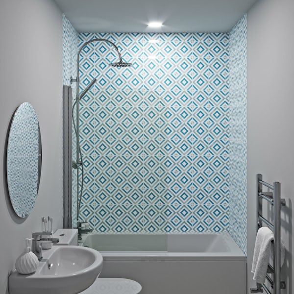 Showerwall Custom Diamond acrylic shower wall panel