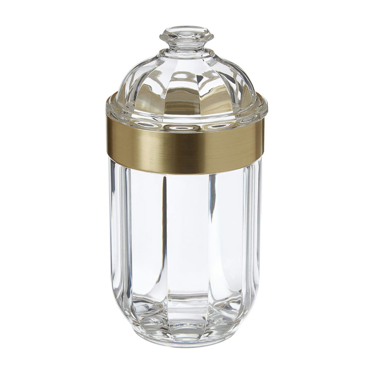 Accents Light gold medium acrylic storage jar