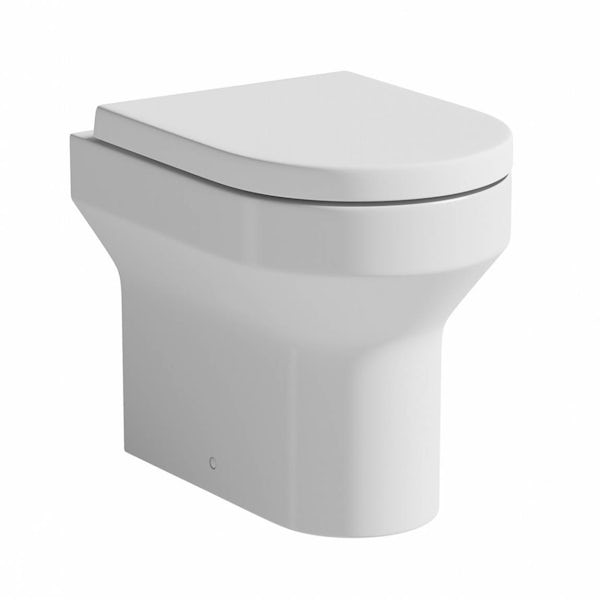 Orchard Wharfe comfort height back to wall toilet with soft close seat