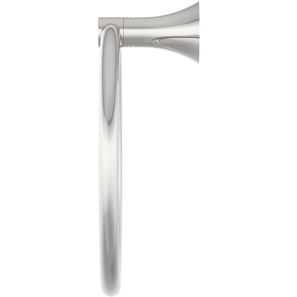 Accents round contemporary towel ring