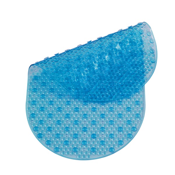 PVC turquoise bath mat