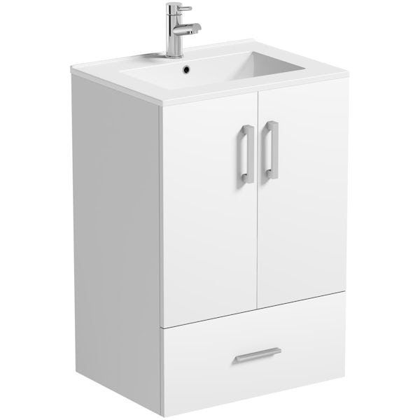 Orchard White Family Vanity Unit And, Cloakroom Vanity Unit B And Q