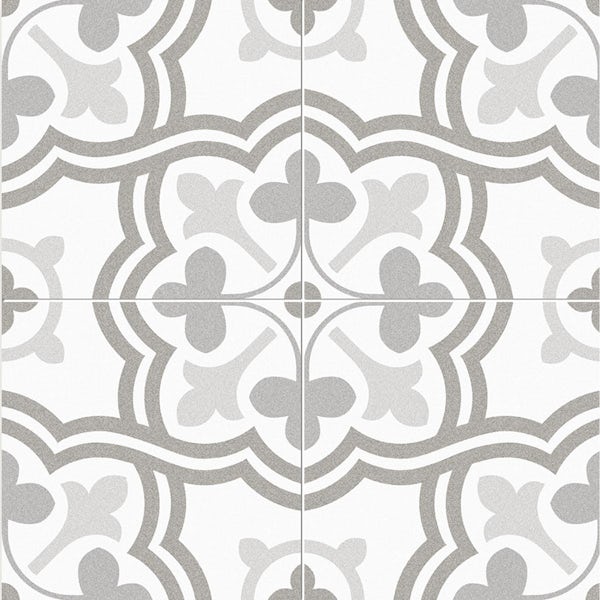 Morales grey pre-scored glazed ceramic wall and floor 450 x 450mm