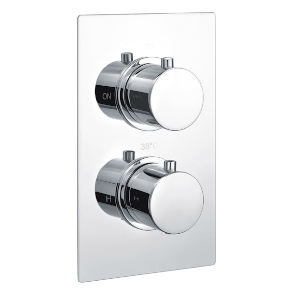 Kirke Curve concealed thermostatic mixer shower with wall arm