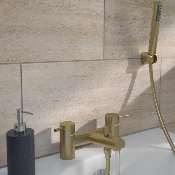 Orchard Eden brushed brass bath shower mixer tap