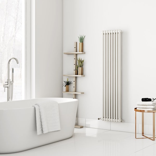 The Bath Co. Dulwich vertical white double column radiator
