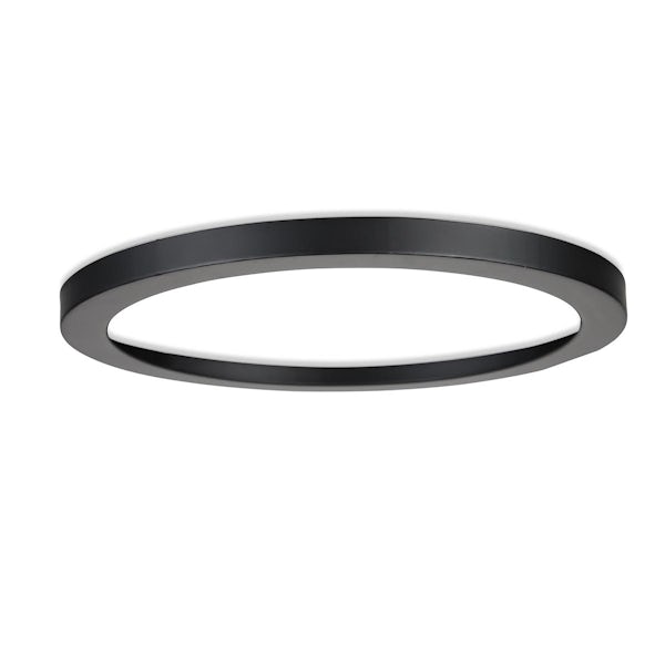 Forum Tauri 24W wall and ceiling light with magnetic black ring surround
