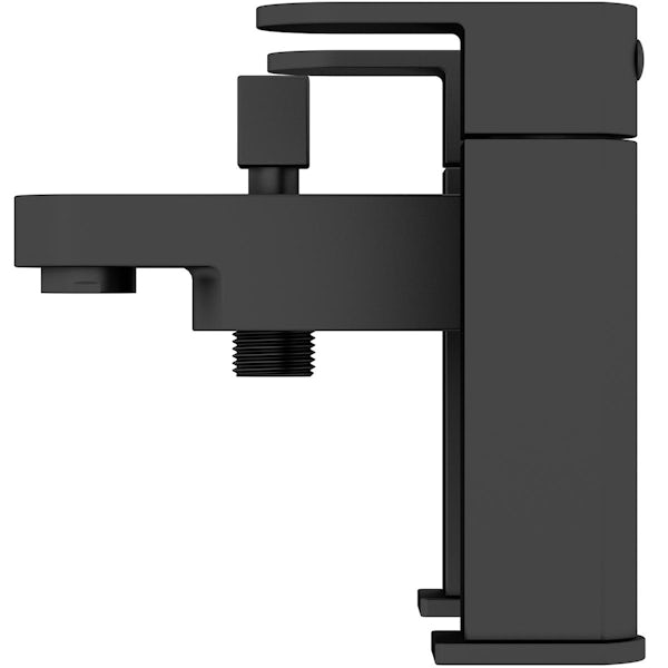 Mode Cass black bath shower mixer tap