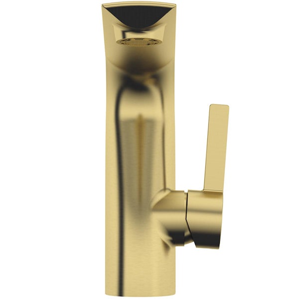 Mode Calatrava brushed brass basin mixer tap