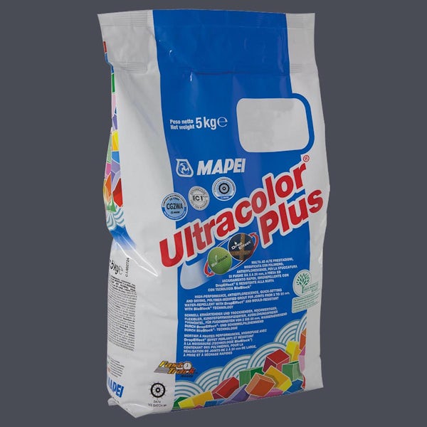 Mapei Ultracolor Plus anthracite wall and floor grout 5kg