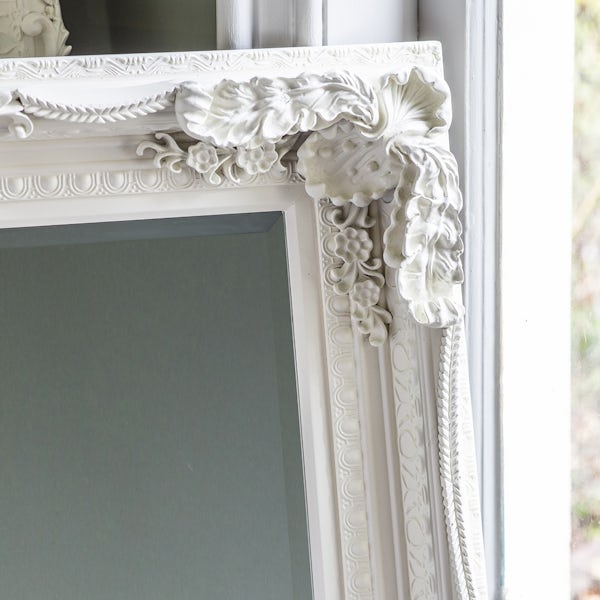 Accents Louis baroque cream leaner mirror 1755 x 895mm