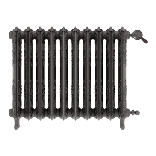 Oxford raw metal freestanding cast iron radiator 710 x 852