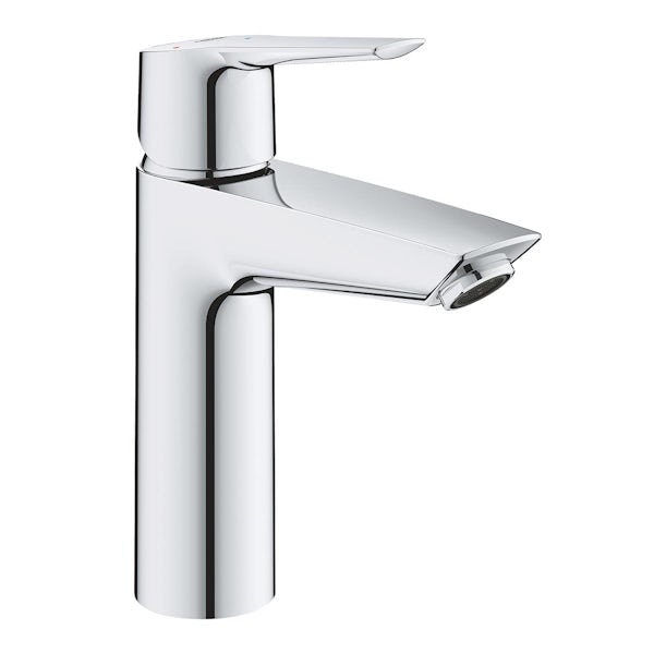 Grohe Start energy saving basin mixer tap M-size with push open waste