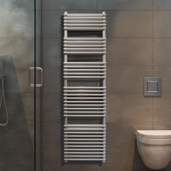 Towelrads Pisa Plus High Output Pearl Shine Premium Designer Towel Radiator