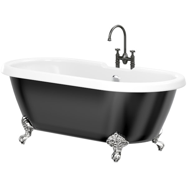 The Bath Co. Dulwich traditional freestanding bath & tap pack with Castello bath filler