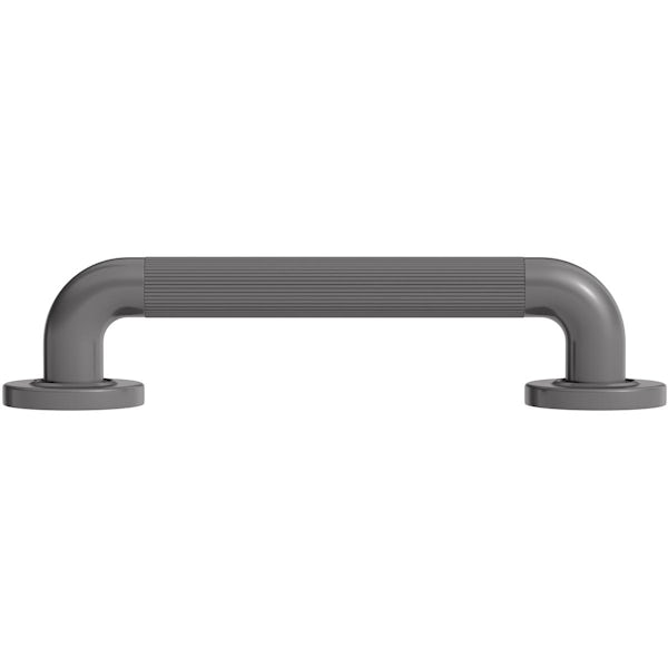 Nymas Plastic fluted concealed fitting grey grab rail