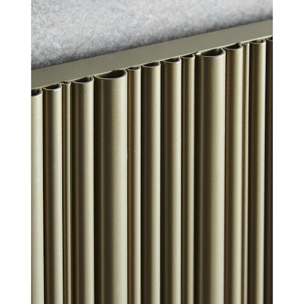 Vogue Quebec vertical matt bronze aluminium radiator