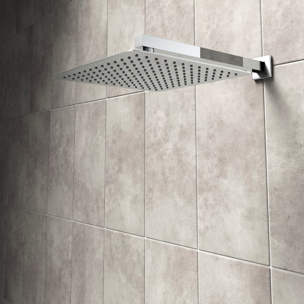 Mode Renzo square slim stainless steel shower head 300mm