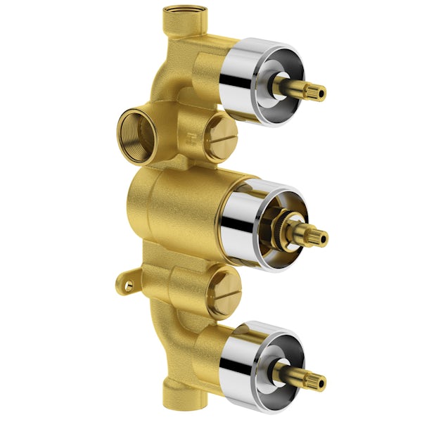 Mode Banks triple thermostatic shower valve